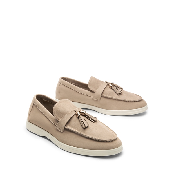 Slip On Casual Loafers - NUDE-SUEDE - 5